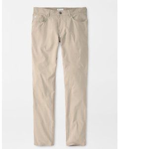NEW Peter Millar Golf Performance Pants Khaki